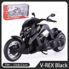 Motorcycle Model Toys Miniature Replica 1:12 Yamaha VRex black Sport Bike with Sound Light