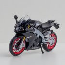 Simulation Toy 1:12 Aprilia GSX Black Alloy Racing Motorcycle Model Diecast Metal