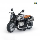 1:12 R NINE T Silver Diecast Motorcycle Model Toy Replica With Sound and Light Bike