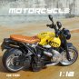1:12 R NINE T Yellow Diecast Motorcycle Model Toy Replica With Sound and Light Bike