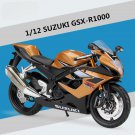 1:12 Suzuki GSX R1000 Alloy Racing Simulation Motorcycle Model Diecast Metal Sports