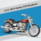 1:12 Harley 2014 CVO Breakout Alloy Racing Motorcycle Model Simulation Diecast Metal Toys