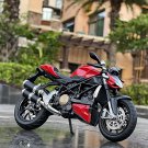 1:12 Ducati Street red Alloy Race Motorcycle Simulation Metal Sound and Light Toys