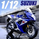Simulation 1/12 SUZUKI GSX R1000 blue Sports Racing Motorcycles Model High Alloy Street Toy