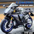 Toy  1/12 Scale Yamaha YZF R1M black Motorcycle Model Alloy Diecast Simulation Collection