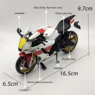 Toy  1/12 Scale Yamaha YZF R1M white Motorcycle Model Alloy Diecast Simulation Collection