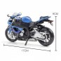 1:12 BMW S1000RR Alloy Diecast Motorcycle Model Toy Heavy Duty Sound Light Simulation