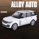 1:18 Land Range Rover white 50th Anniversary Alloy Car Model Sound and Light Simulation Toy