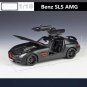 Simulation Car 1:18 Mercedes Benz SLS AMG black Alloy Sports Car Model Diecast Metal Toy