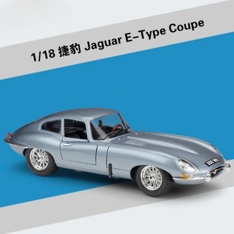 High Simulation 1:18 Jaguar E Type Cabriolet grey Alloy Sports Car Model Diecast Metal Toy