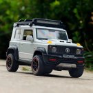 1:18 SUZUKI black bison SUV white Toy Alloy Car Model Wheel Steering Sound and light