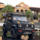 1:18 SUZUKI black bison SUV black Toy Alloy Car Model Wheel Steering Sound and light