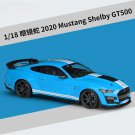 Toy High Simulation 1:18 2020 Ford Mustang Shelby GT500 b blue Alloy Car Model Diecast Metal