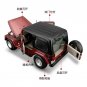 1:18 Jeep WRANGLER SAHARA red off road vehicle Car High Simulation Metal Alloy Model toys