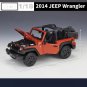 Toy 1:18 2014 Jeep Wrangler Sahara Red Alloy Car Model Metal Toy Vehicles Collection