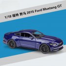 Simulation 1:18 Ford 2015 Mustang Blue Heritage Series 98 Alloy Sports Car Model Metal Toy