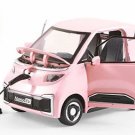 Toy 1:18 WULING NanoEV pink High Simulation Metal Alloy Model car Sound Light Pull Back