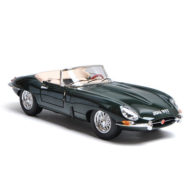 MAISTO 1/18 - Jaguar E-Type Cabriolet Racing Green Diecast Scale Model