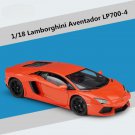 Toy 1:18 Lamborghini Aventador LP700 4 red Alloy Sports Car Model Metal Simulation