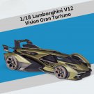 Simulation 1:18 Lamborghini V12 Vision Gran Turismo green Alloy Car Model Diecast Metal Toy
