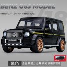 Simulation 1:18 Mercedes Benz G63 Black Model Car Alloy Sound And Light Pull Back Toy