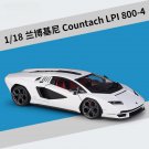 1:18 Lamborghini Countach LPI 800 4 white Alloy Diecast Metal Car Model High Simulation Toy