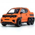High Simulation 1:18 WULING Mini EV 6x6 pickup Metal Alloy Model car Pull Back Sound Light
