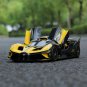 High Simulation 1:18 Bugatti Bolide yellow Alloy Sports Car Model Metal Toy Vehicles