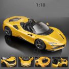 1:18 Ferrari SF90 Spider Alloy Sports Racing Car Model Diecasts Metal Toy Simulation