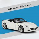 1:18 Ferrari California T white Alloy Sports Vehicle Car Model Diecast Metal Toy Simulation