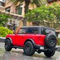 Simulation 1:18 2021 Ford Bronco Wildtrak Red Alloy Car Model Diecast Metal Toy Off road