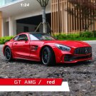 1:24 Mercedes AMG GT red Car Alloy Car Model Simulation Decoration Toy Collection