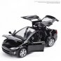 High Simulation 1:32 Tesla MODEL X 90 black Alloy Car Model Pull Back Flashing Sound Toy