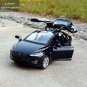 High Simulation 1:32 Tesla MODEL X 90 black Alloy Car Model Pull Back Flashing Sound Toy