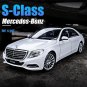 Toy 1:24 Mercedes Benz S Class white Simulation Alloy Car Model Collect Gifts