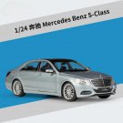 Toy 1:24 Mercedes Benz S Class silver Simulation Alloy Car Model Collect Gifts
