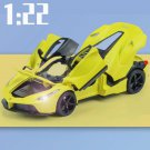 1:22 Ferraris Laferrari FXX K yellow Alloy Diecasts Vehicles Car Model Collection Toy