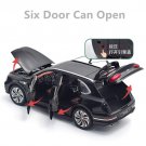 High Simulation 1:24 Bentayga SUV black Alloy Luxy Car Model Metal Toy Sound and Light