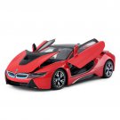 Toy 1:24 BMW I8 red Alloy Car Model Simulation Car Decoration Collection Gift Collection