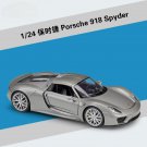 1:24 Porsche 918 Spyder Hardtop Grey sports High Simulation Car Model Metal Alloy toys