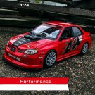 simulation 1:24 Subaru Impreza red alloy car model decoration collection model toy