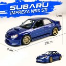 simulation 1:24 Subaru Impreza Dark blue alloy car model decoration collection model toy