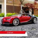 1:24 Bugatti Chiron red Car Alloy Car Model Simulation Decoration Die Casting Toy