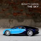 1:24 Bugatti Chiron blue Car Alloy Car Model Simulation Decoration Die Casting Toy