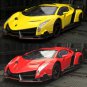 Simulation 1:24 Lamborghini Poison Veneno red Car Model Sports Diecast Alloy Ornaments