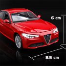 High Simulation 1:24 Alfa Romeo Giulia red Sports Alloy Car Model Diecasts Metal Toy
