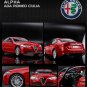High Simulation 1:24 Alfa Romeo Giulia red Sports Alloy Car Model Diecasts Metal Toy