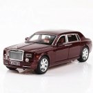 Cars Miniature 1:24 Rolls Royce Phantom brown Models Of Metal Sound And Light Pull Back SUV