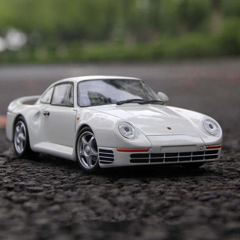 High Simulation 1:24 Porsche 959 white Alloy Sports Car Model Diecast Metal Toy Vehicles