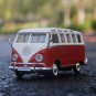 1:24 Volkswagen VAN SAMBA red Alloy Car Model Metal BUS Vehicles Simulation Toy